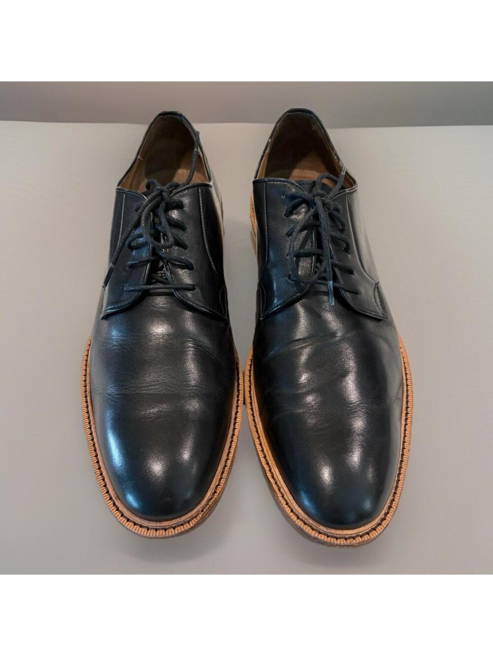 Gordon Rush Hester Black Leather Derby Dress Shoes Men's 10.5